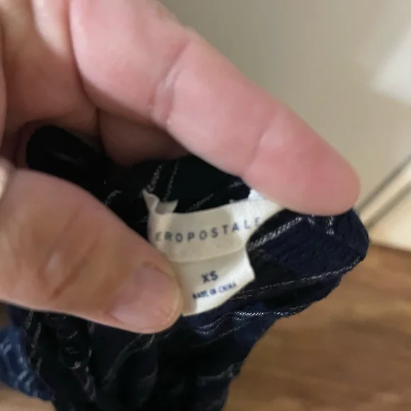 Aeropostale Navy and White Striped Jumpsuit - Picture 8 of 8